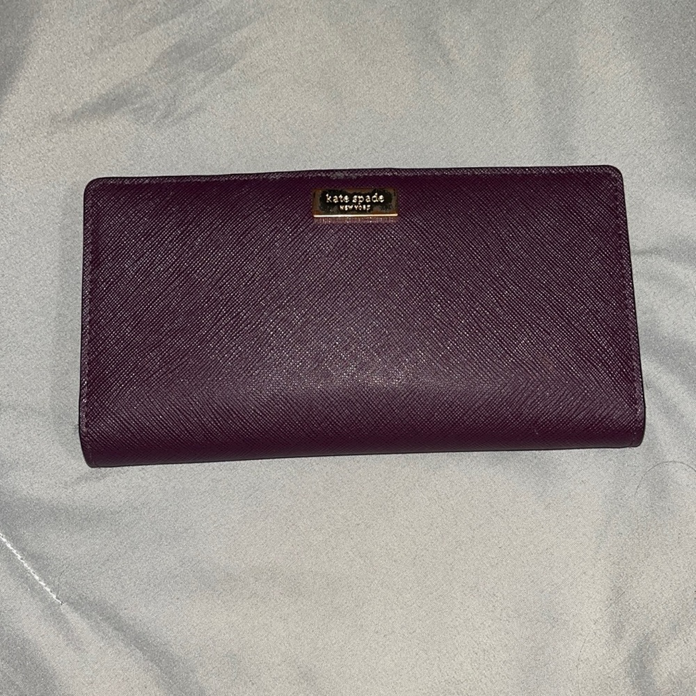 Deep purple Kate Spade wallet